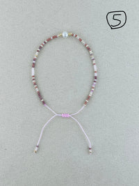 Semi-precious stones with miyuki beads Adjustable Bracelet(13 colors)