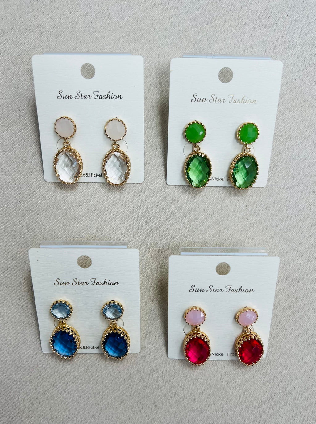 Multiple Color Crystal fashion earring