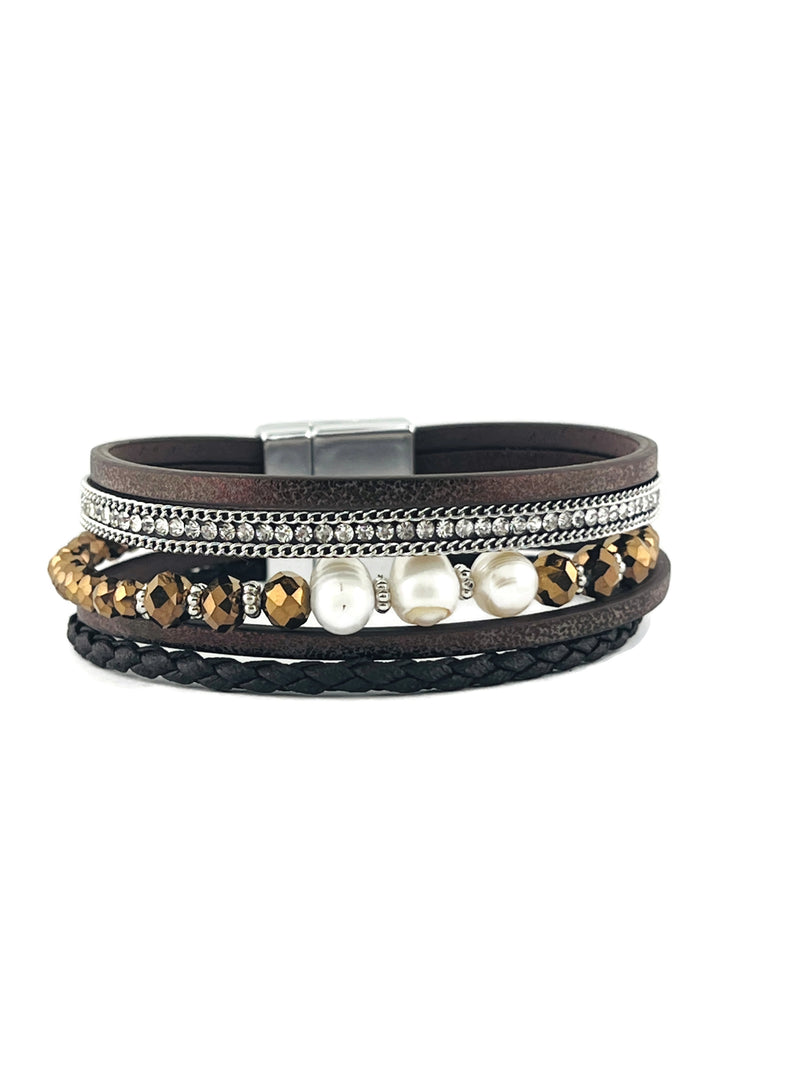 Leather Magnetic bracelet