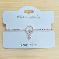 C.Z Crystal adjustable bracelet