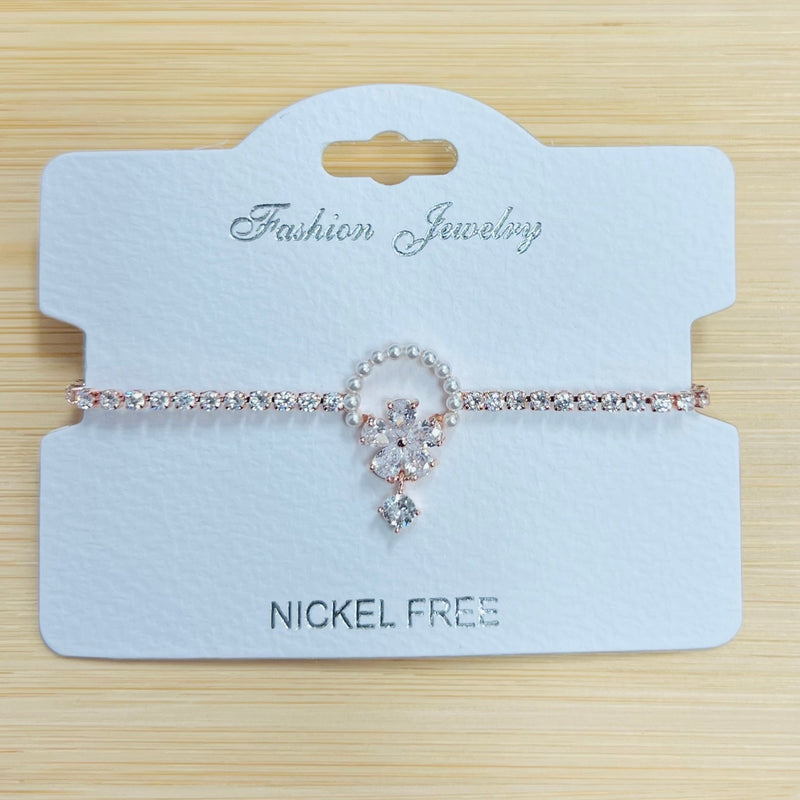 C.Z Crystal adjustable bracelet