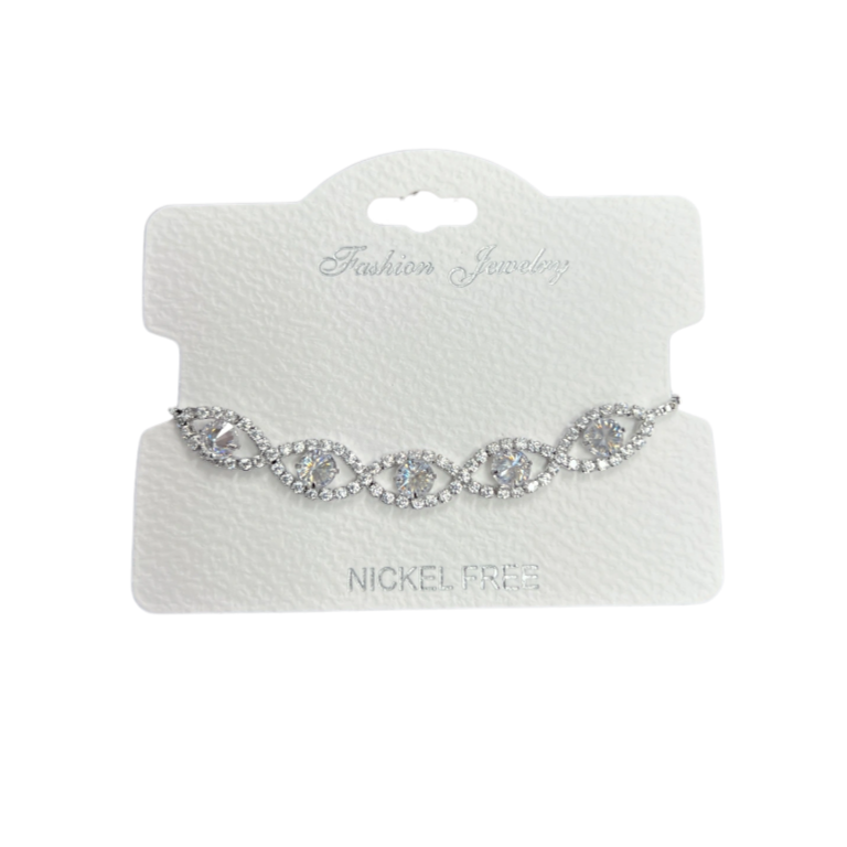 C.Z Crystal adjustable bracelet