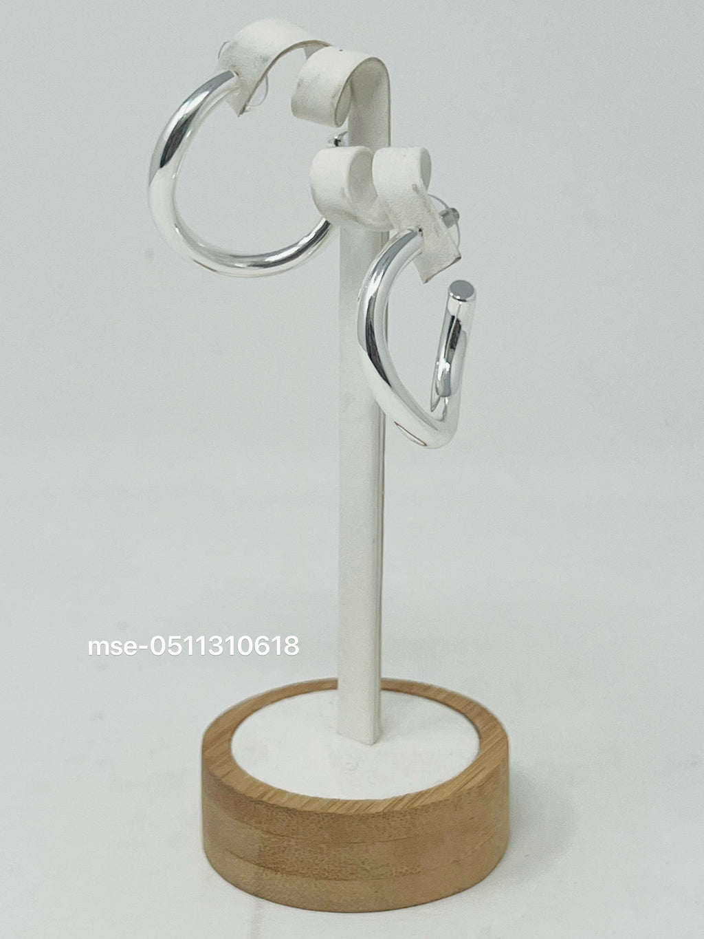 Open Hoop Earrings – Minimalist Chunky Half-Hoop Design