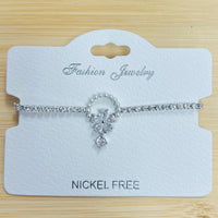 C.Z Crystal adjustable bracelet