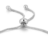 Freshwater Pearl C.Z Crystal Adjustable Chain Bracelet