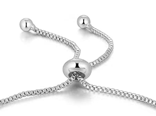 "Butterfly" C.Z Crystal Adjustable Chain Bracelet
