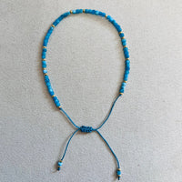 Semi-precious stones with miyuki beads Adjustable Bracelet(10 colors)