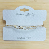 C.Z Crystal adjustable bracelet