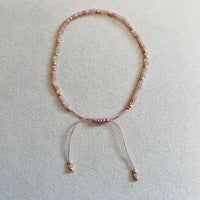 Semi-precious stones with miyuki beads Adjustable Bracelet(10 colors)