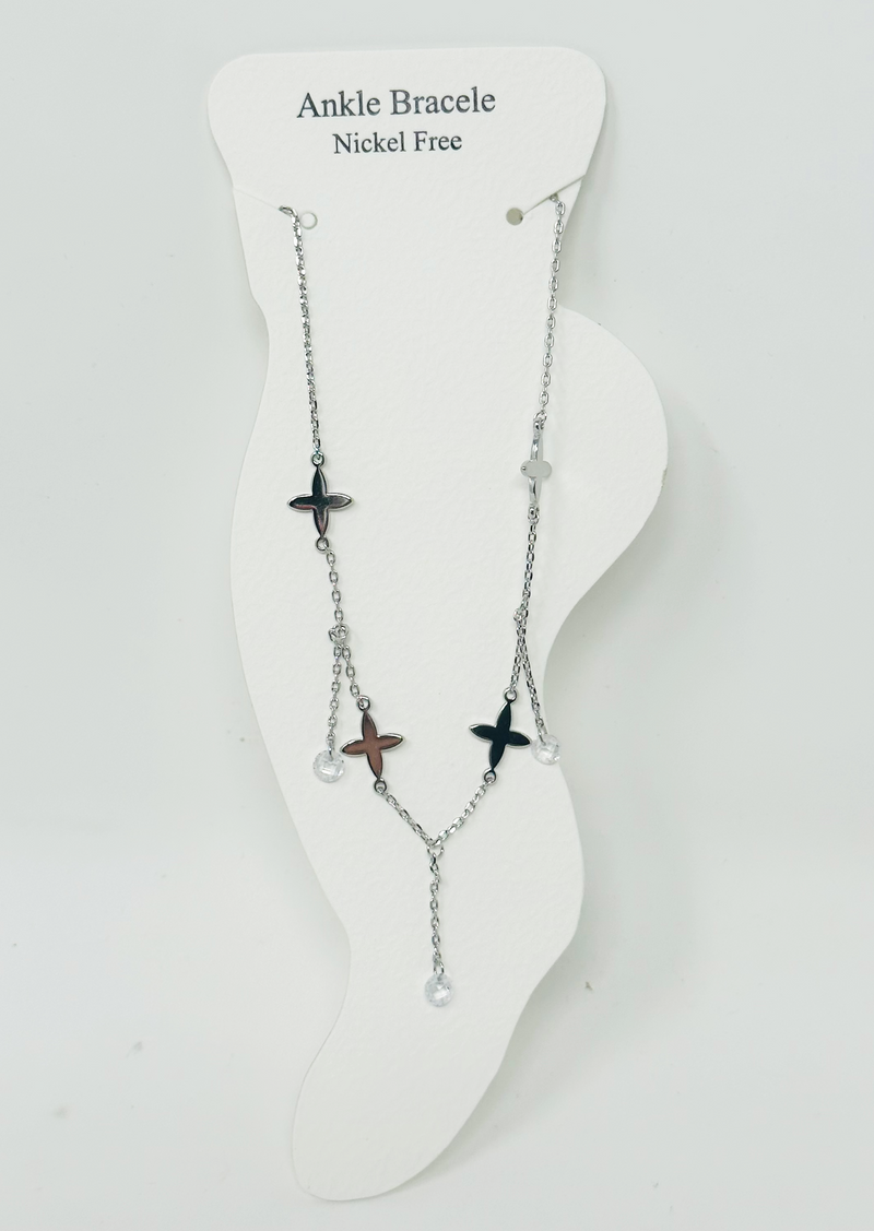 C.Z Crystal anklet