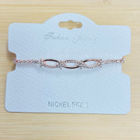 C.Z Crystal adjustable bracelet