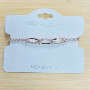 C.Z Crystal adjustable bracelet