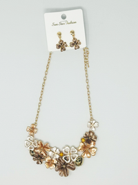 "Flower" Earring and necklace set