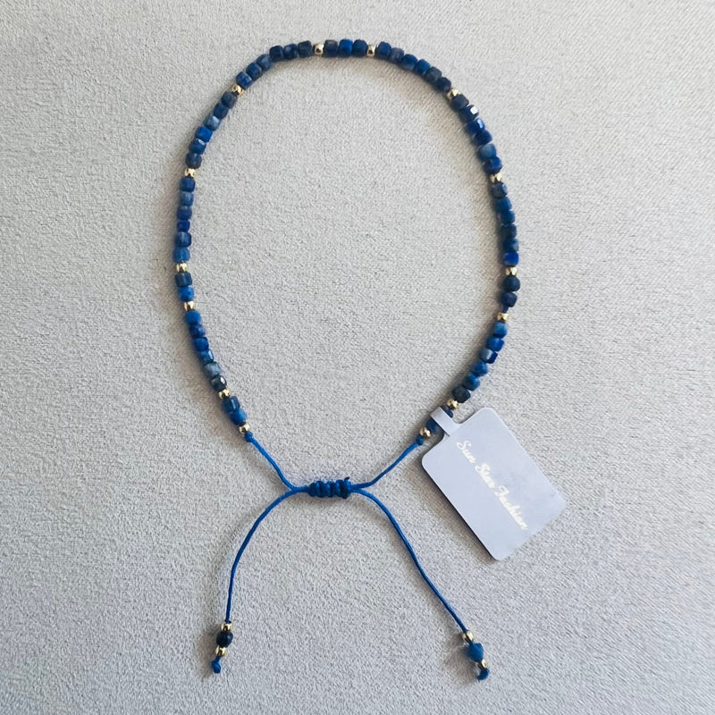 Semi-precious stones with miyuki beads Adjustable Bracelet(10 colors)