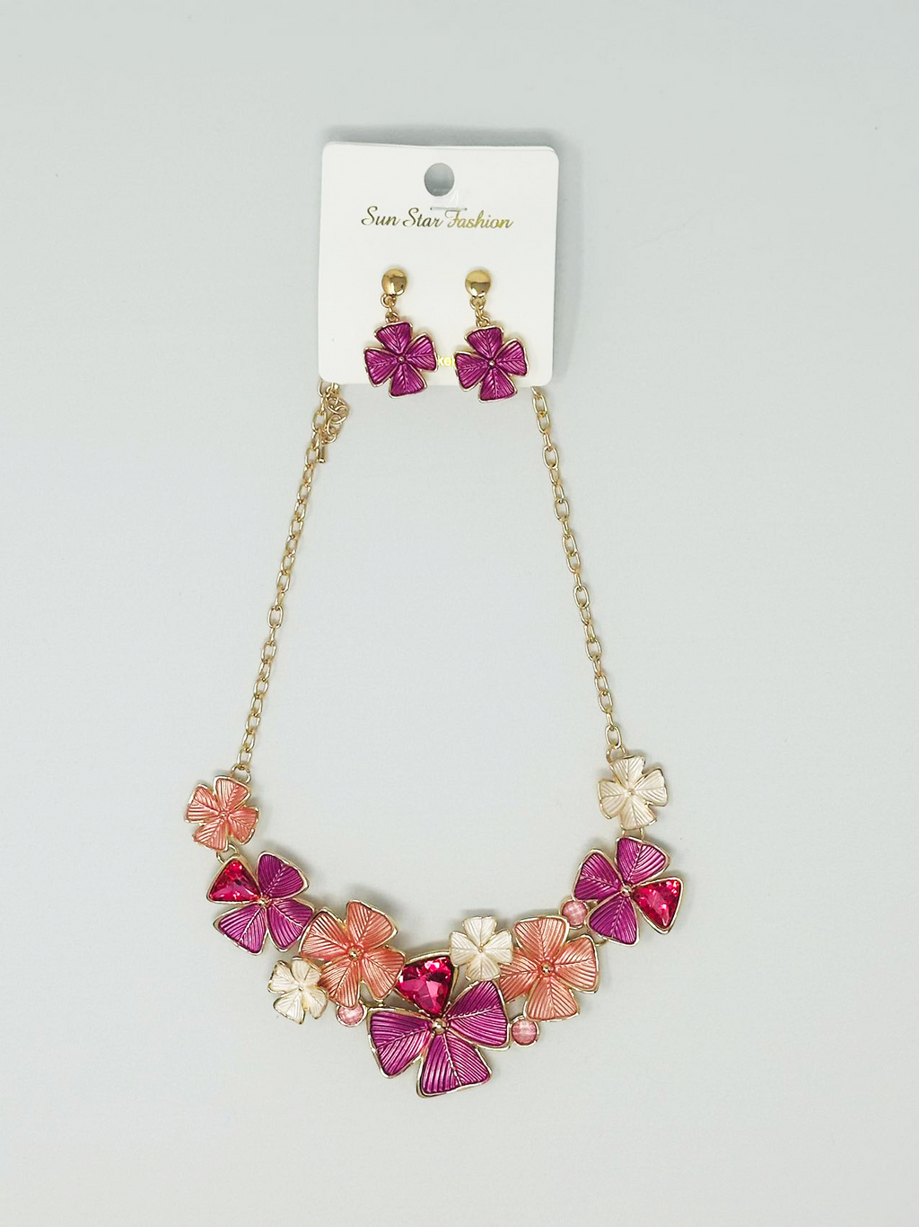 "Flower" Earring and necklace set