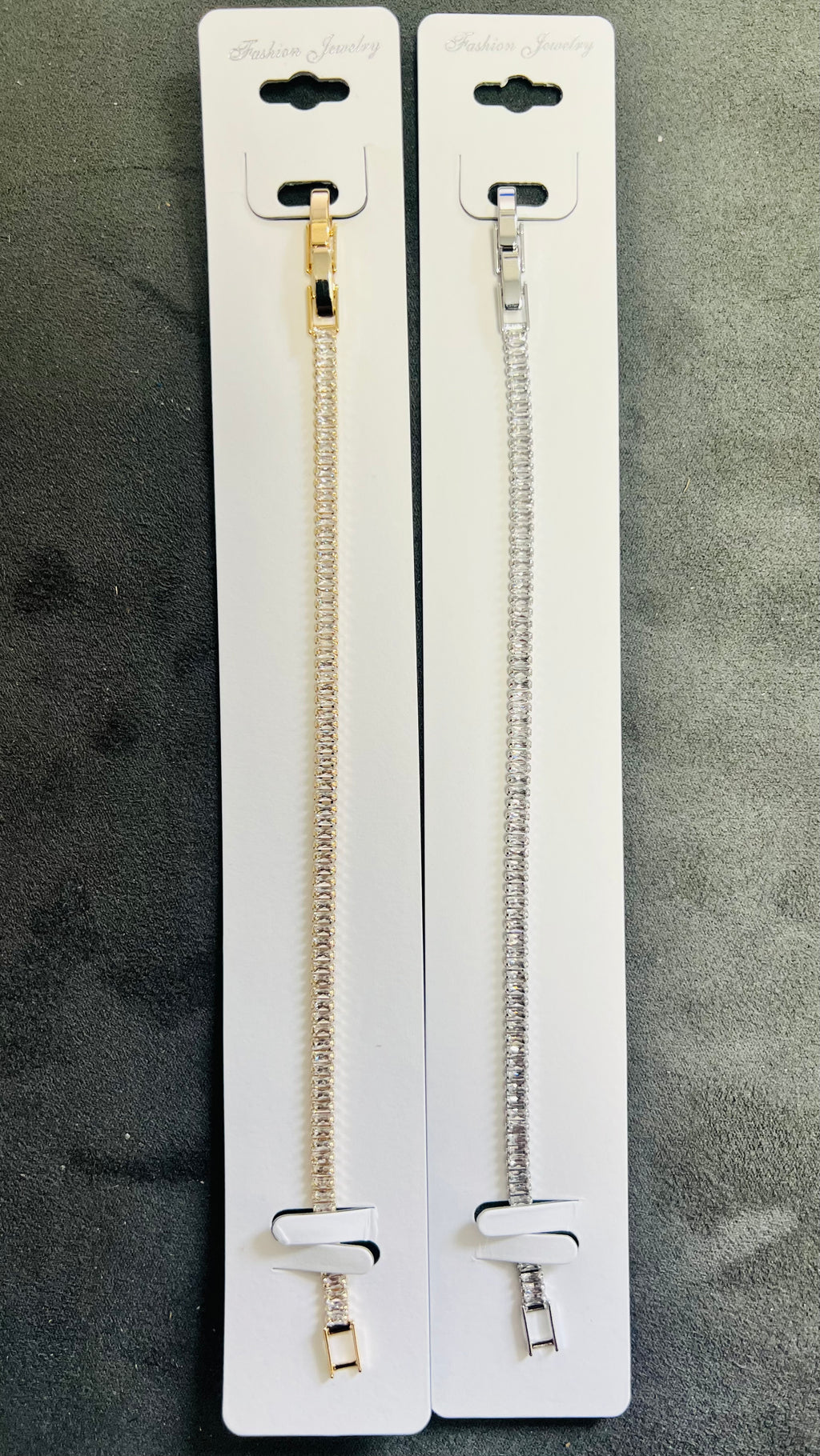 Elegant C.Z Crystal Tennis Bracelets-Adjustable Crystal Chain