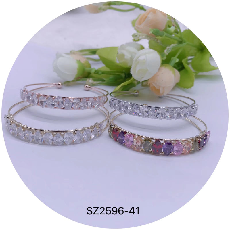 C.Z Crystal cuff bracelet