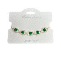 C.Z Crystal adjustable bracelet