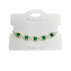 C.Z Crystal adjustable bracelet
