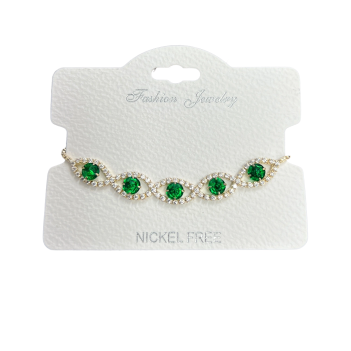 C.Z Crystal adjustable bracelet