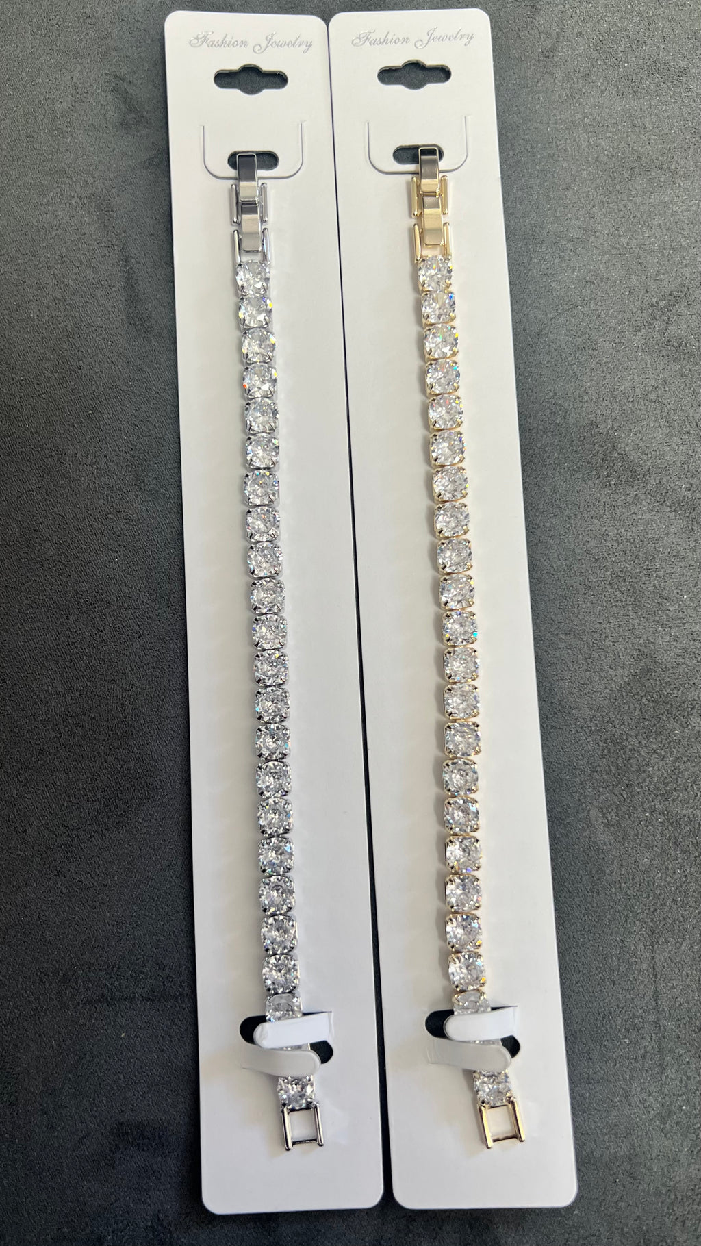C.Z Crystal Tennis Bracelets-Adjustable Crystal Chain