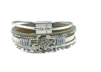"turtle" Leather magnetic bracelet