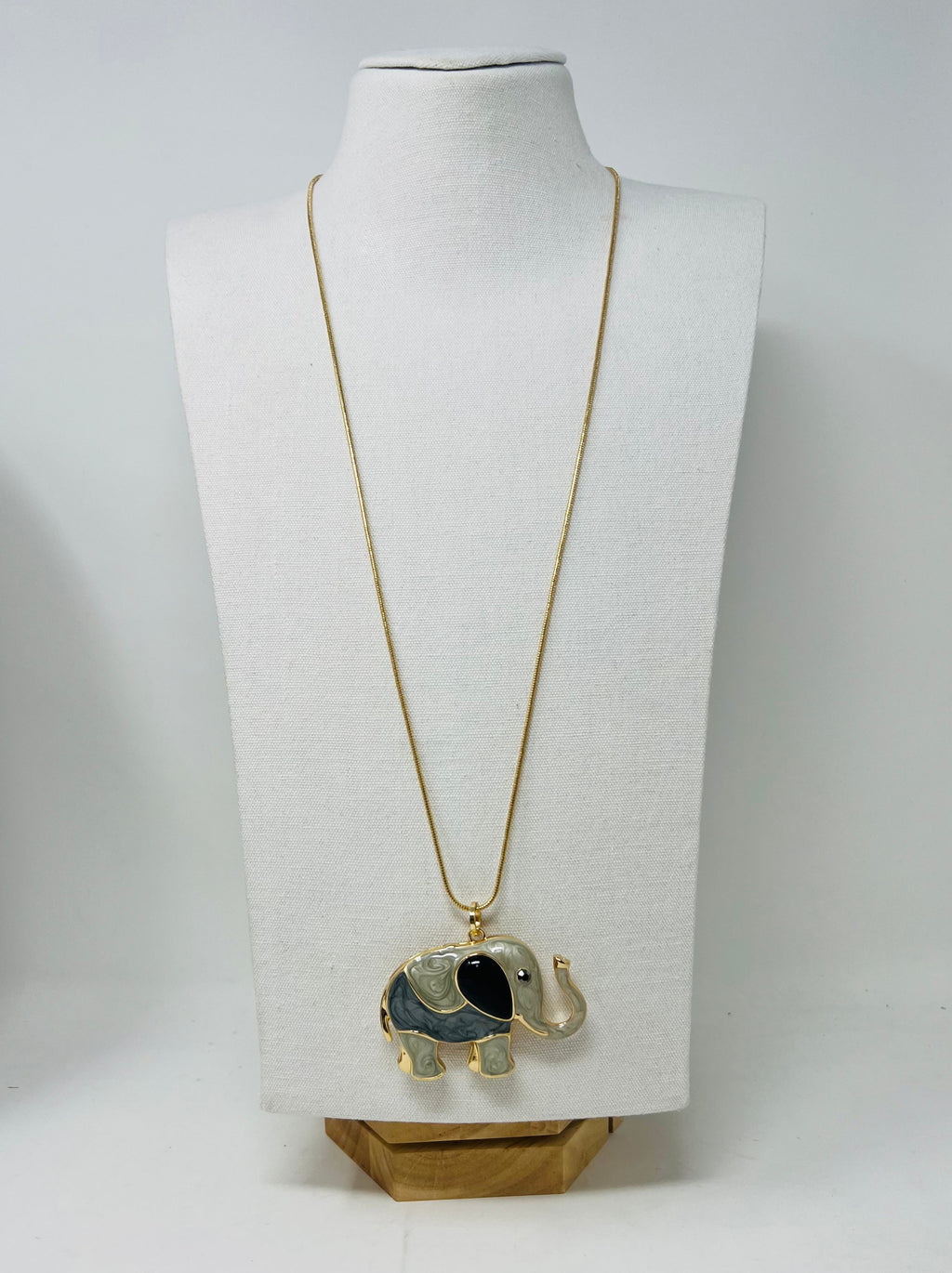 elephant Long chain necklace