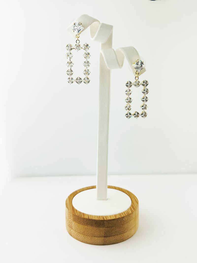 C.Z Crystal earring