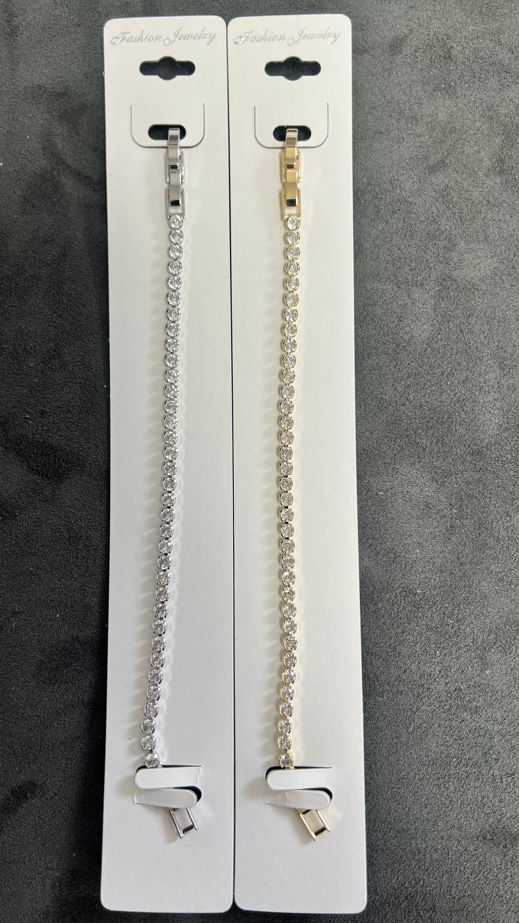 Elegant C.Z Crystal Tennis Bracelets-Adjustable Crystal Chain