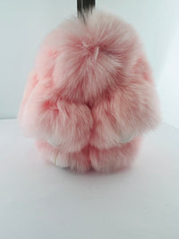 Bunny Keychain Rabbit Fur Fluffy