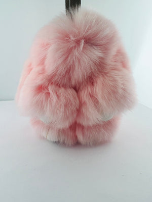 Bunny Keychain Rabbit Fur Fluffy
