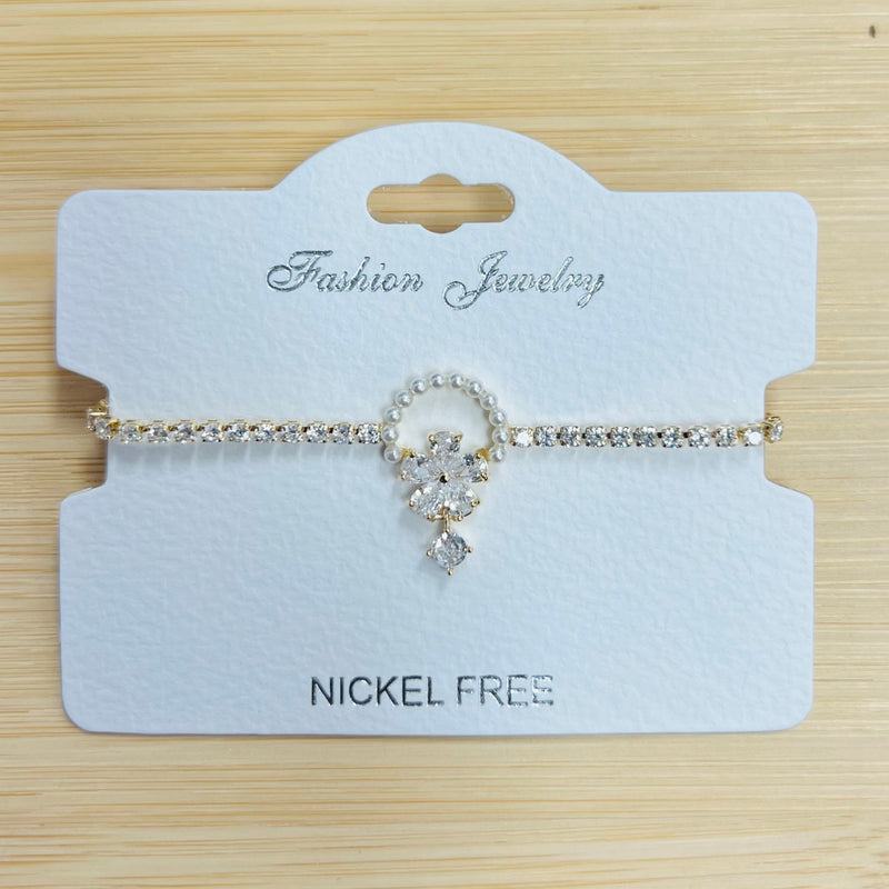 C.Z Crystal adjustable bracelet
