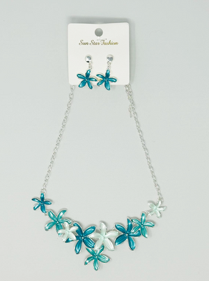 "Flower" Earring and necklace set