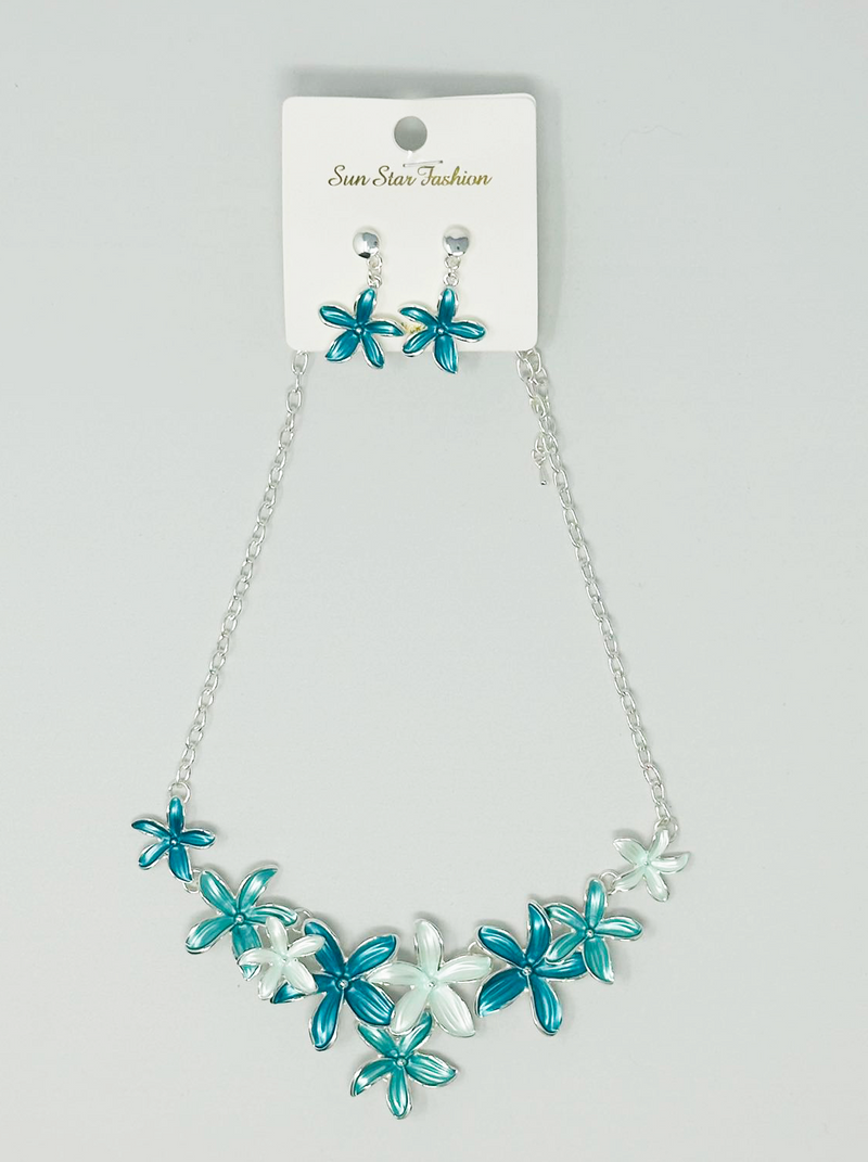 "Flower" Earring and necklace set