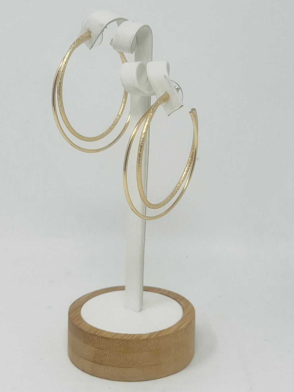 Gold Double Hoop Earrings