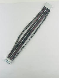leather magnetic bracelet