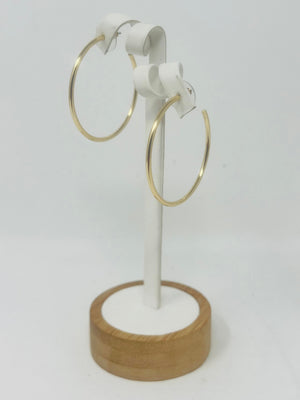 Gold Classic Thin Hoop Earrings