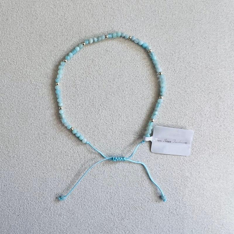 Semi-precious stones with Miyuki beads Adjustable Bracelet(10 colors)