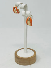 Enamel Hoop Earrings