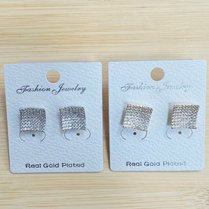 C.Z Real gold Plated Crystal Earring