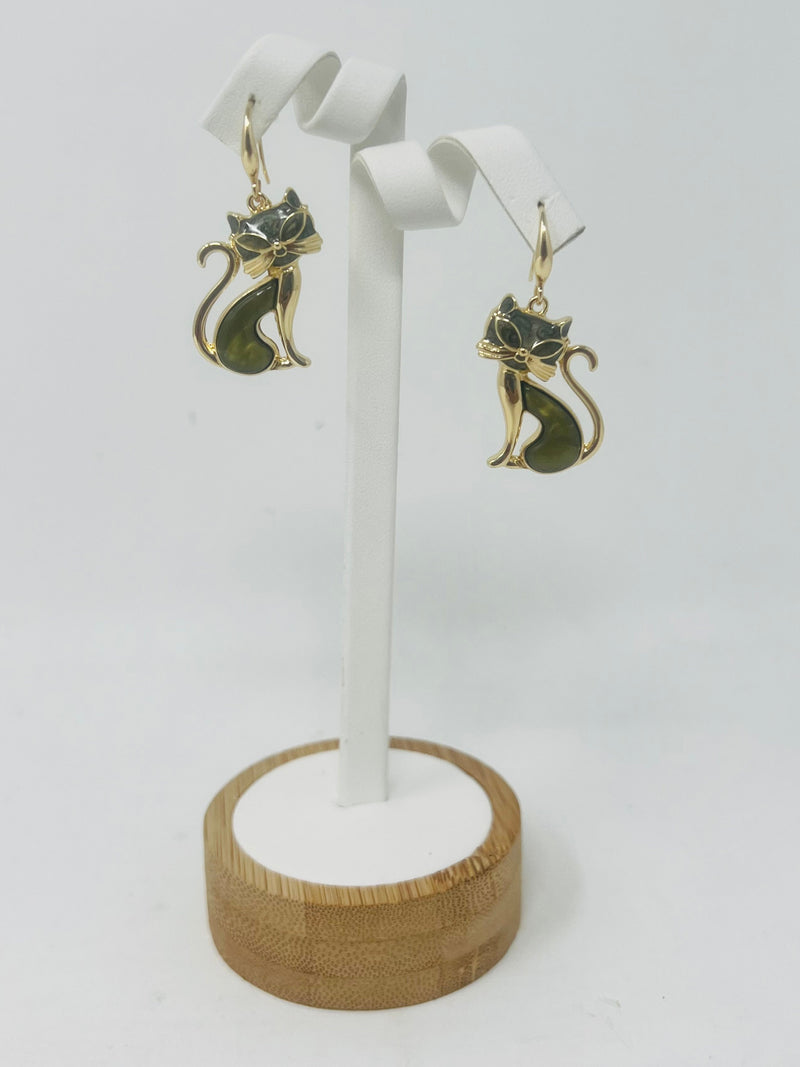 Cat Dangle Earrings