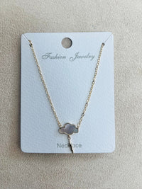 Cloud C.Z Rhodium Plated Pendant Necklace