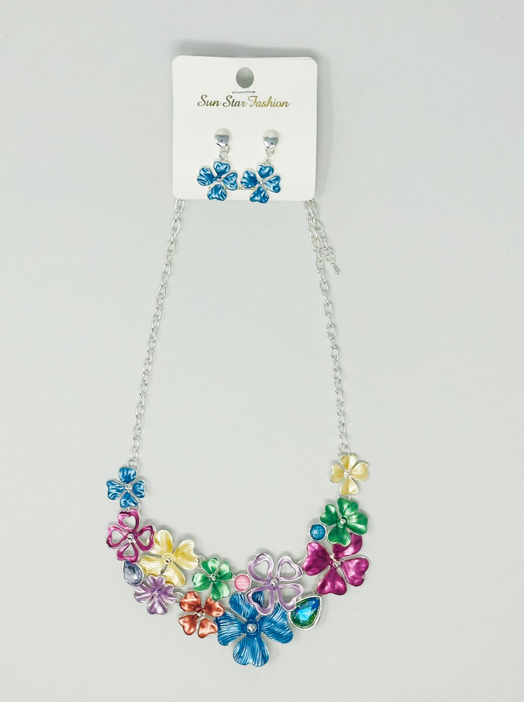 "Flower" Earring and necklace set