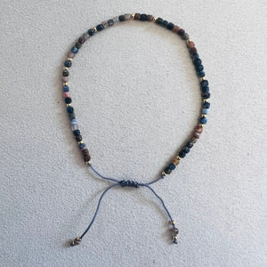 Semi-precious stones with miyuki beads Adjustable Bracelet(10 colors)