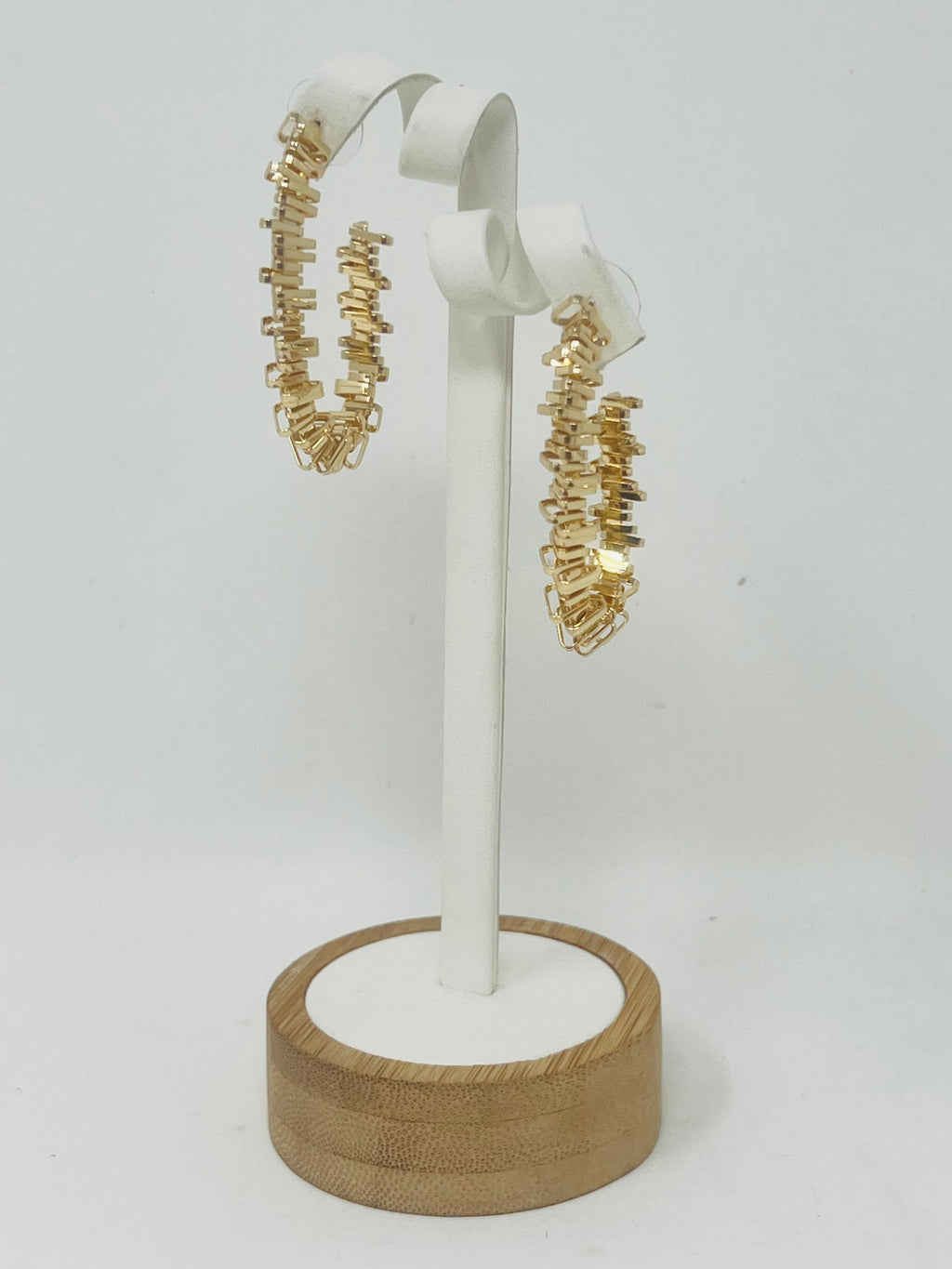 Geometric Hoop Earring