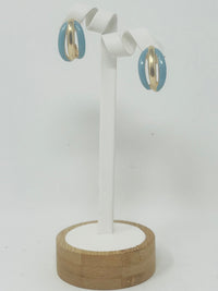 Enamel Hoop Earrings