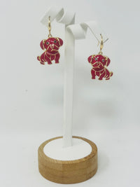Dog Dangle Earrings