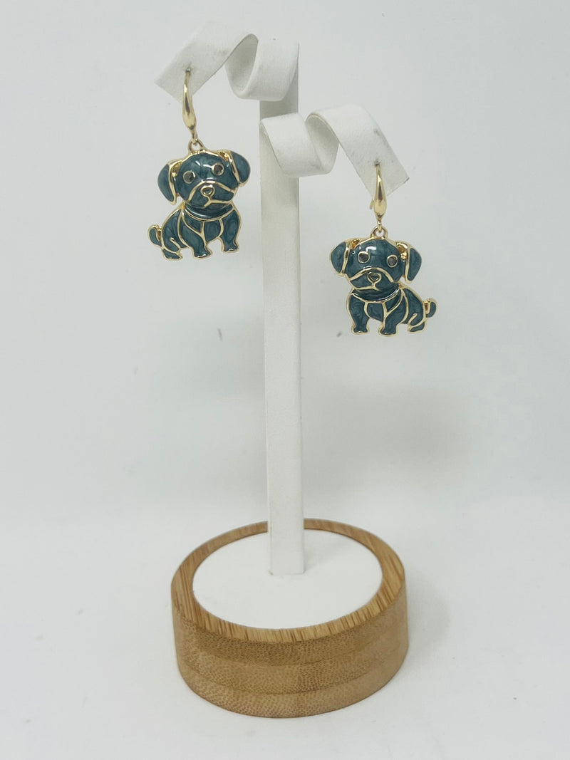 Dog Dangle Earrings