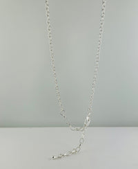 Long Chain Necklace with Metal chain