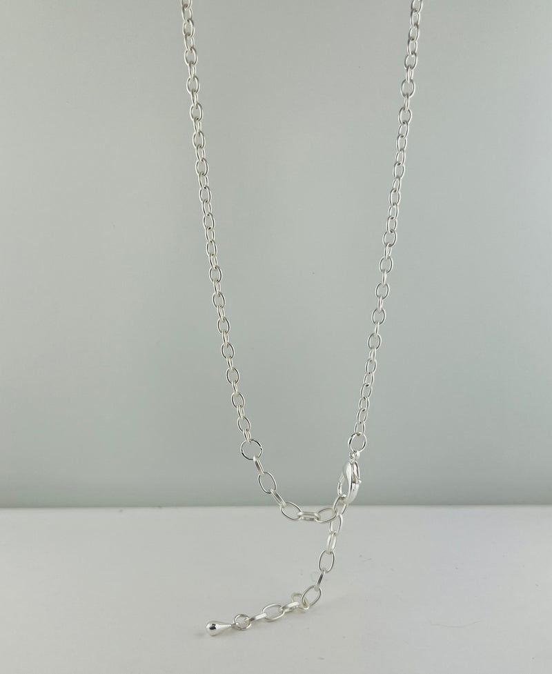 Long Chain Necklace with Metal chain